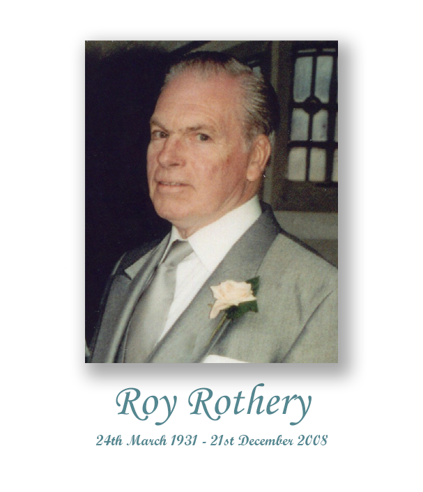 In memoriam of Roy Dennis Rothery lived in Honor Oak Park Forest Hill before her passing on 12th April 2019